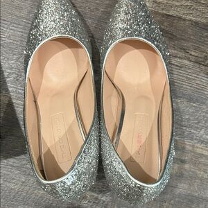 Silver Glitter Women's Shoes